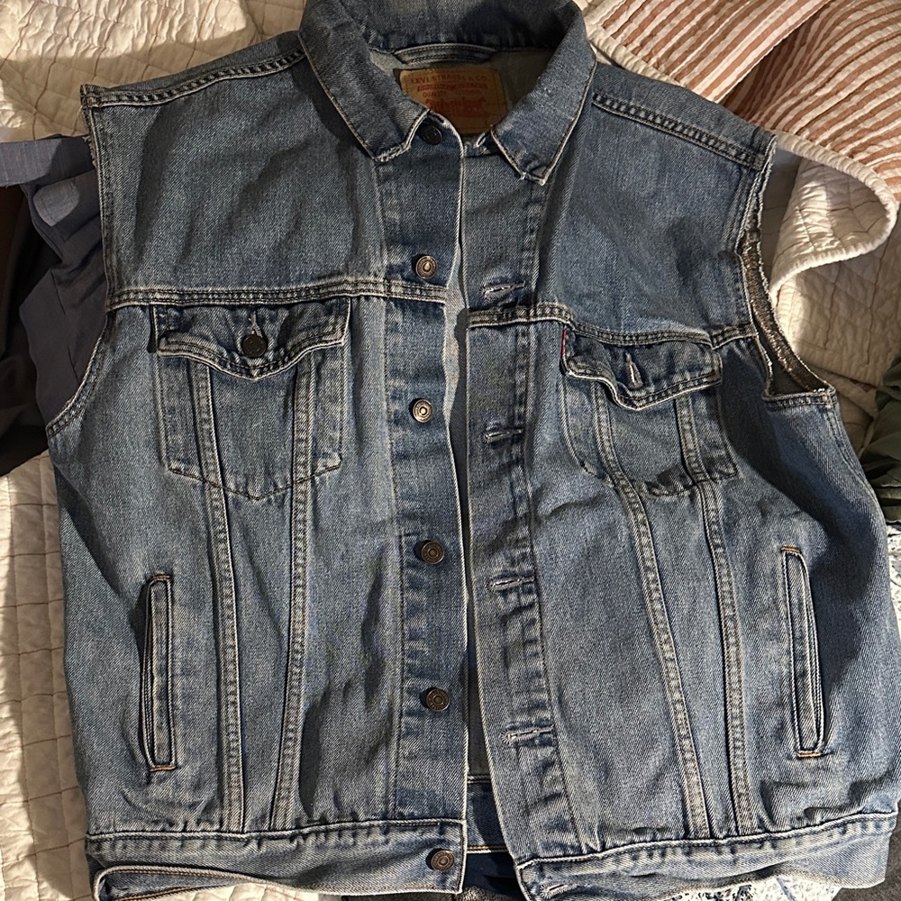 Levi's Blue Denim vest